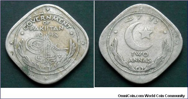 Pakistan 2 annas.
1948