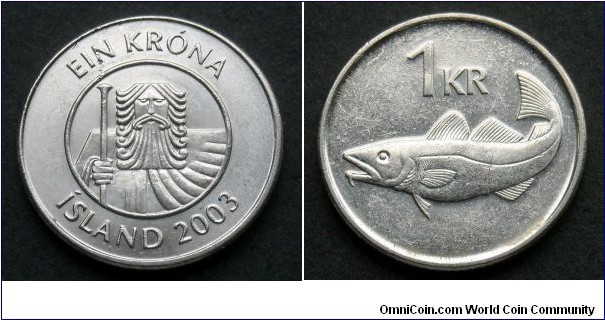 Iceland 1 króna.
2003