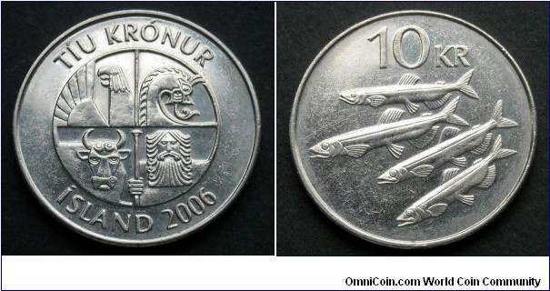 Iceland 10 krónur.
2006