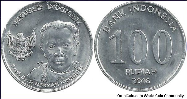 Indonesia 100 Rupiah 2016