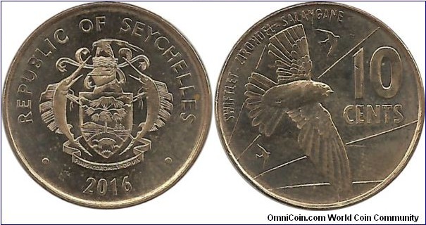 Seychelles 10 Cents 2016