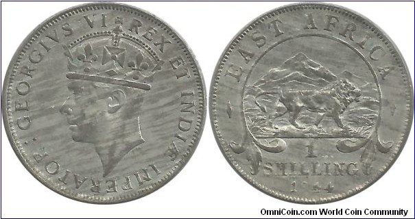 B.East Africa 1 Shilling 1944H