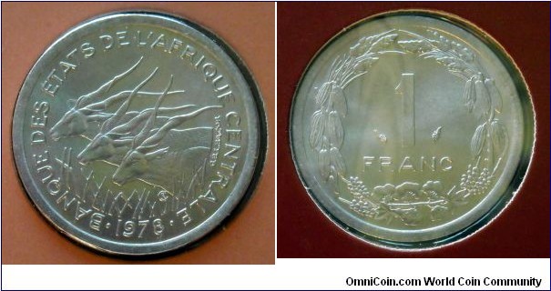 Central African States 1 franc.
1978