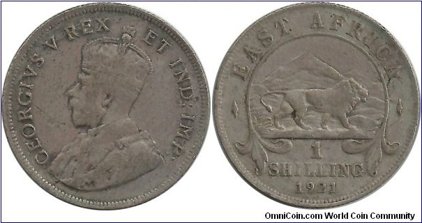 BEastAfrica 1 Shilling 1921
