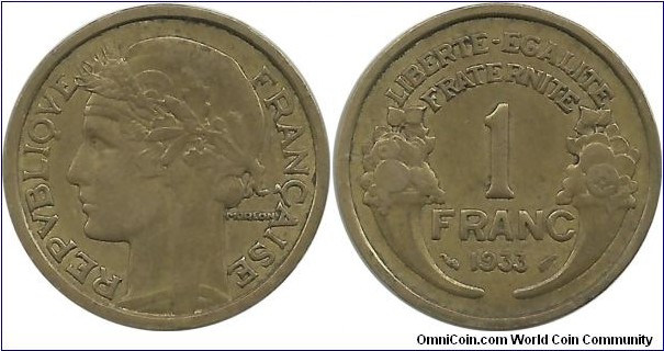 France 1 Franc 1933