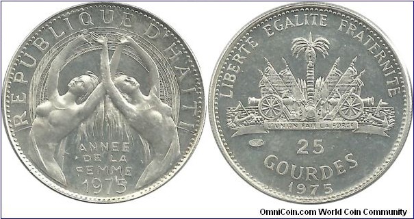 Haiti 25 Gourdes 1975-Year of Women