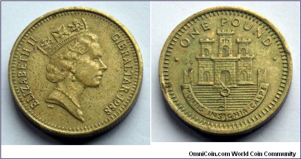 Gibraltar 1 pound.
1988 (AC)