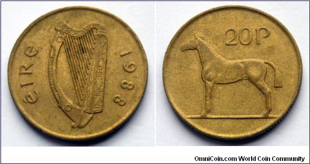 Ireland 20 pence.
1988