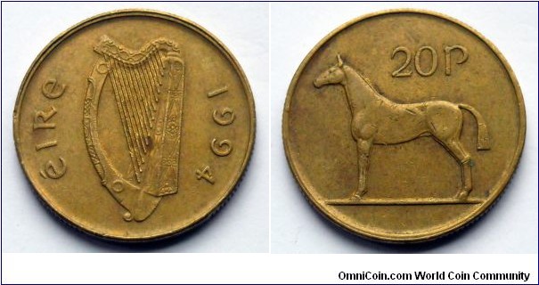 Ireland 20 pence.
1994