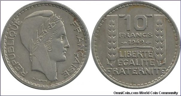 France 10 Francs 1949