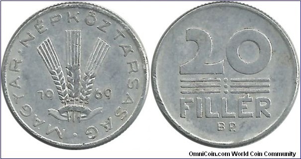 Hungary-PR 20 Filler 1969