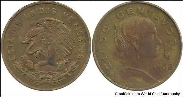 Mexico 5 Centavos 1968