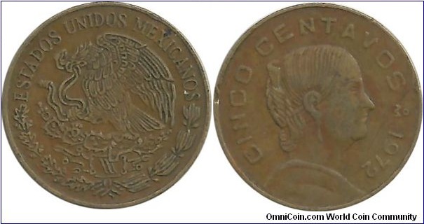 Mexico 5 Centavos 1972