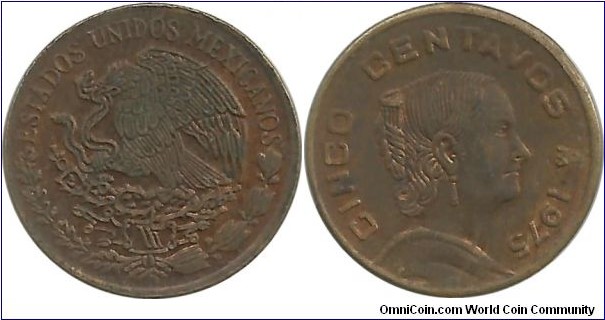 Mexico 5 Centavos 1975