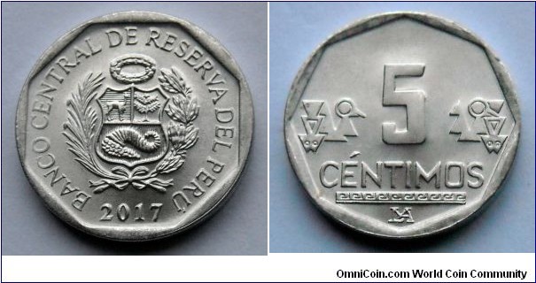 Peru 5 centimos.
2017