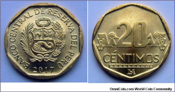 Peru 20 centimos.
2017
