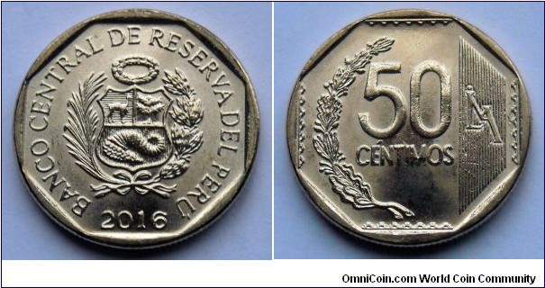 Peru 50 centimos.
2016
