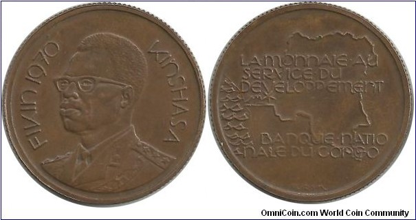 Congo National Bank Coin Mint medallion