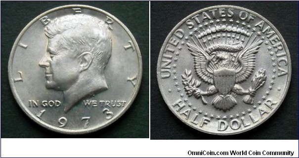 1973 Kennedy Half Dollar. 