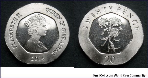 Gibraltar 20 pence.
2016