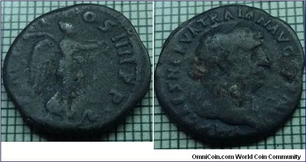 98-117Ad Trajan. Imperator Caesar Nerva Traianus Divi Nervae filius Augustus Billion Denarius 18mm, 2.50g 