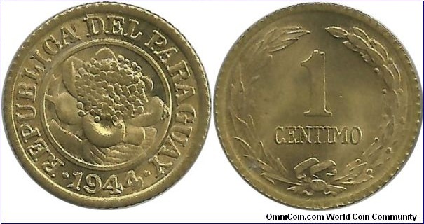 Paraguay 1 Centimo 1944