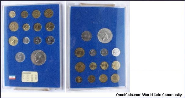 Paraguay Coin Sets; from a special collection (I think, came from south america)