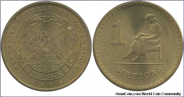 RP-Moçambique 1 Metical 1982