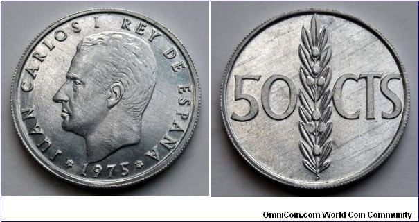 Spain 50 centimos.
1975(76)