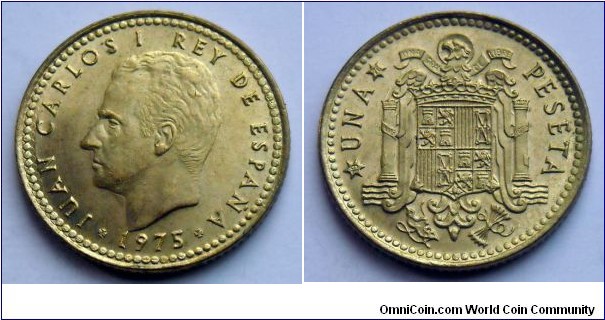 Spain 1 peseta.
1975(76)