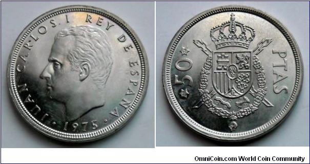 Spain 50 pesetas.
1975(76)