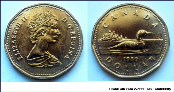 Canada 1 dollar.
1989, Proof-like.