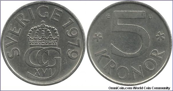 Sweden 5 Kronor 1979