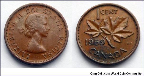 Canada 1 cent.
1959