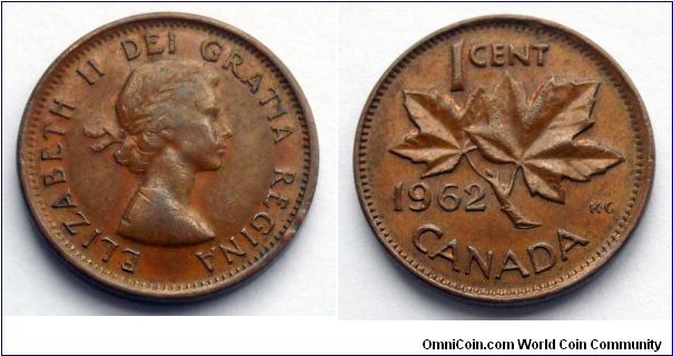 Canada 1 cent.
1962