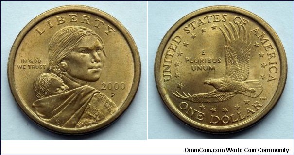 2000 P Sacagawea dollar