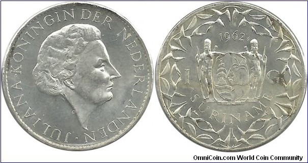 Suriname 1 Gulden 1962