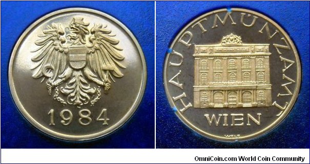 Austria - mint token from 1984 proof set.