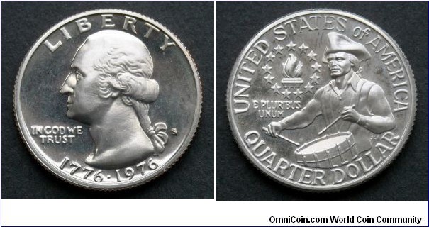 Bicentennial quarter.
1976 S