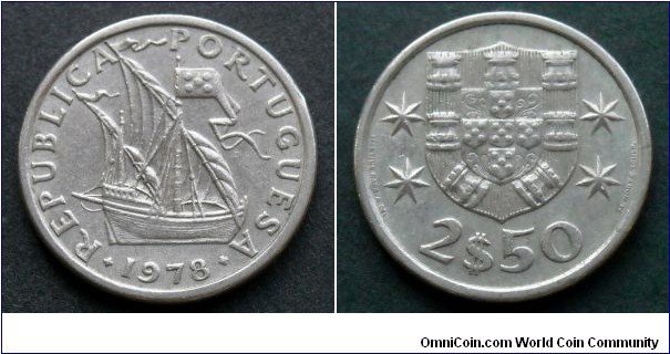 Portugal 2,50 escudos.
1978