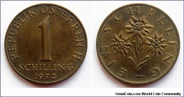 Austria 1 schilling.
1972