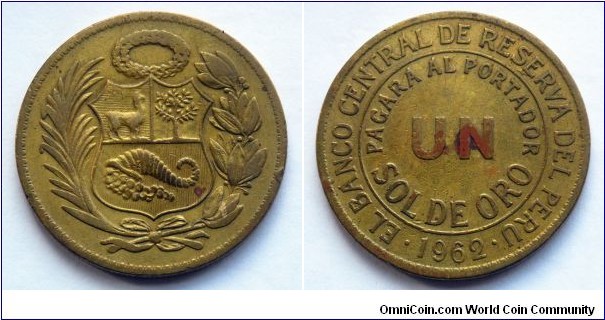 Peru 1 sol.
1962