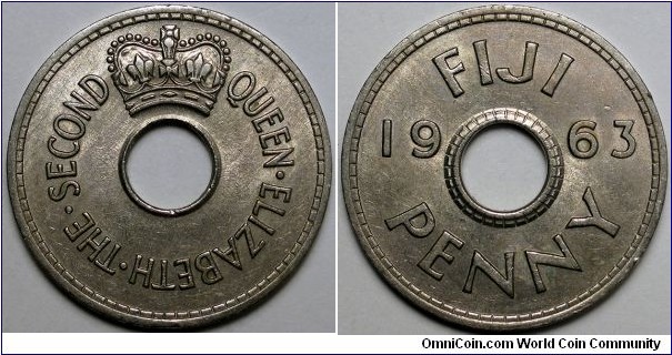 Fiji, 1963 1 Penny, KM#21.
