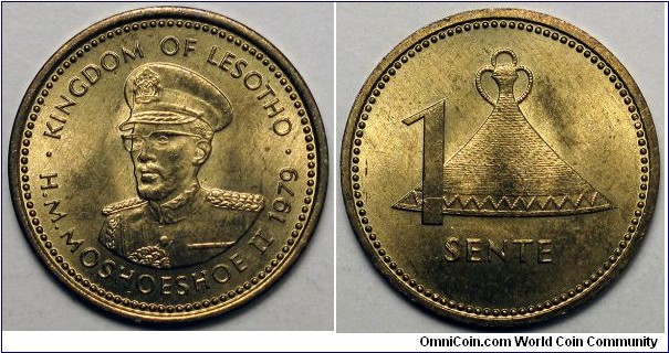 Lesotho, 1979 1 Sente, KM#16.