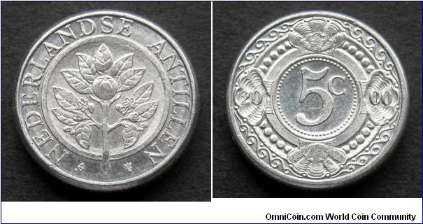 Netherlands Antilles 
5 cents. 2000