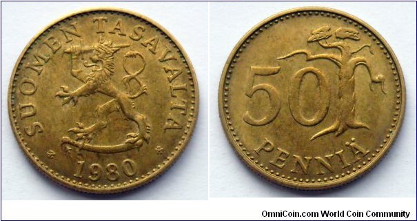 Finland 50 pennia.
1980 K