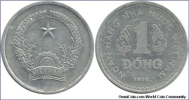 VietNam 1 Ðồng 1976-Unc