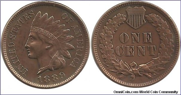 USA One Cent 1889