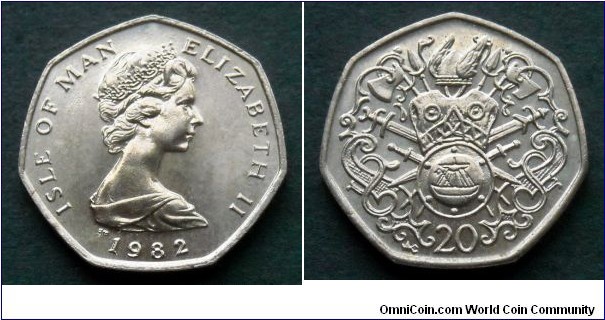 Isle of Man 20 pence.
1982 (AC)