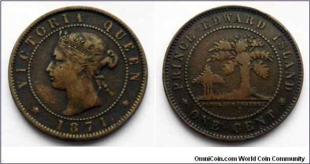 Prince Edward Island 
1 cent. 1871